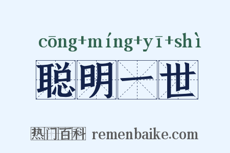 聪明一世是什么意思的图片